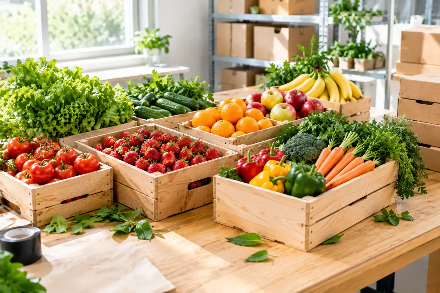بستهبندی بهداشتی میوه و سبزی آمادهی ارسال